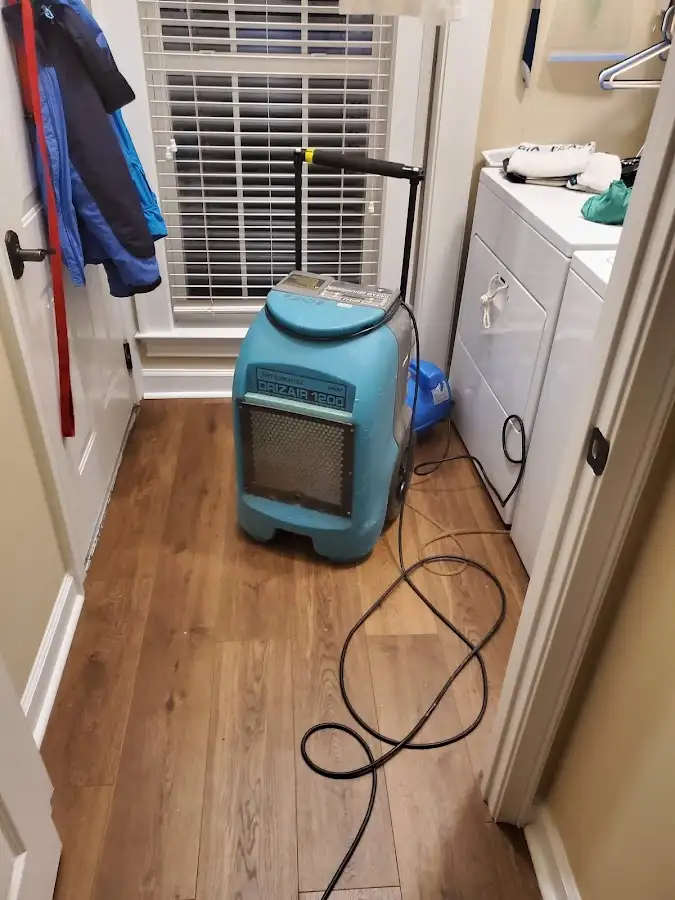 Commercial dehumidifier deployed for Flood Damage Cleanup in Mundelein